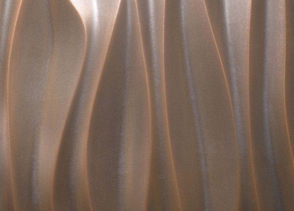 Top view of VeroMetal Gold coated design surface