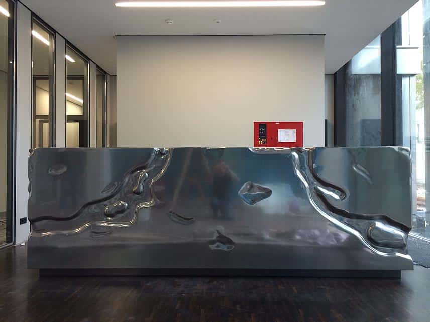 Desk finished with VeroMetal Tin coating