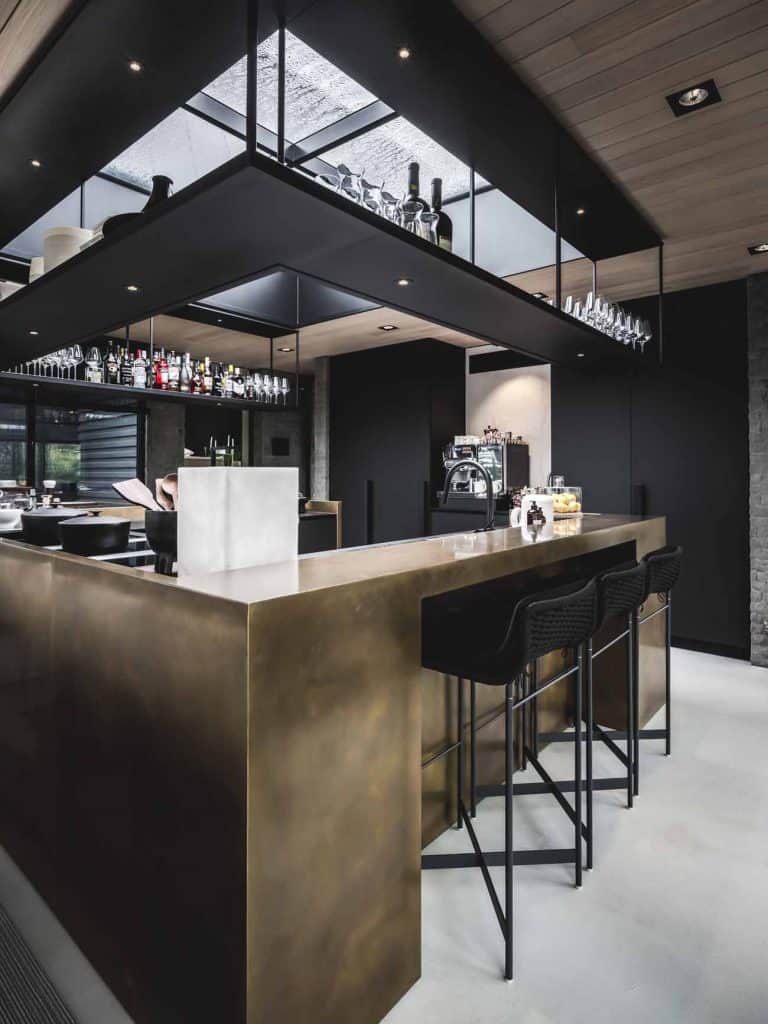 Private residence with special VeroMetal Brass and Copper mixture