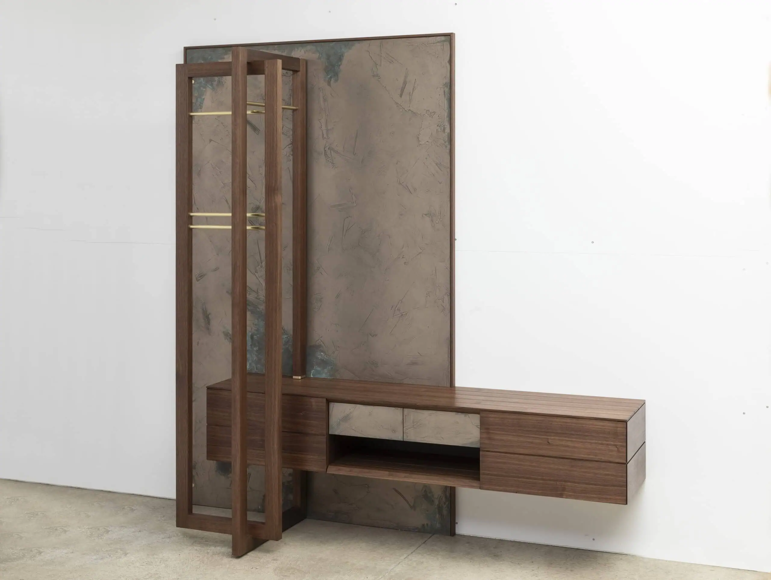 VeroMetal Bronze interior wall and cabinet surface
