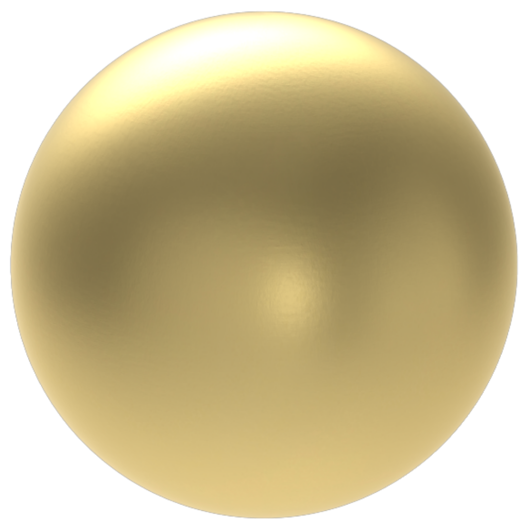 VeroMetal Brass PBR Kugel