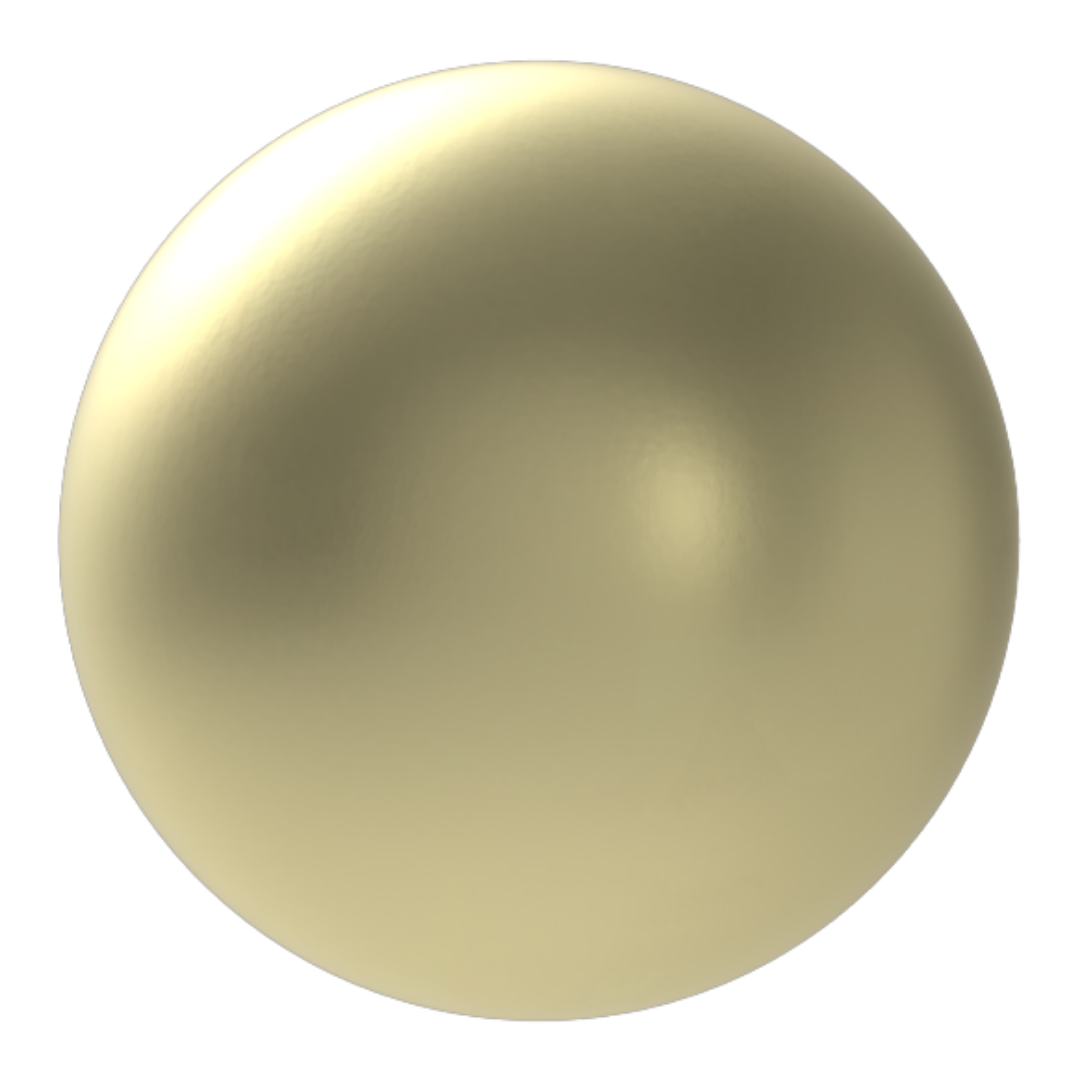 VeroMetal Yellow Brass PBR sphere