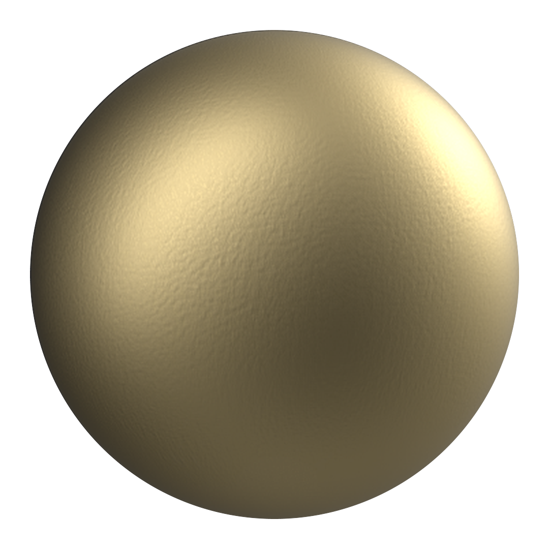 VeroMetal Mellow Brass PBR sphere